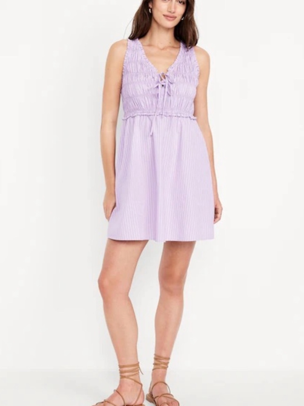 NWT Women’s Old Navy Lavender Smocked Sleeveless Dress